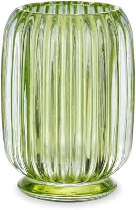 VanEnjoy Clear Green Glass Toothbrush Holder