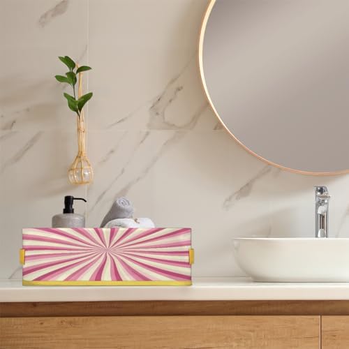 Abstract Swirl Toilet Paper Basket with Handle