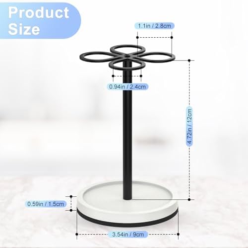 Luxspire Toothbrush Holder Stand Matte Black