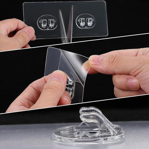 Stylish Black Shower Caddy Adhesive Hooks