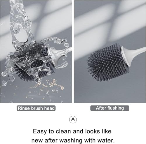 Lefree 2 Pack Toilet Brush Set with Ventilated Holder