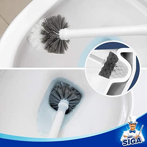 MRSIGA Premium Toilet Brush Replacement Head 2 Pack