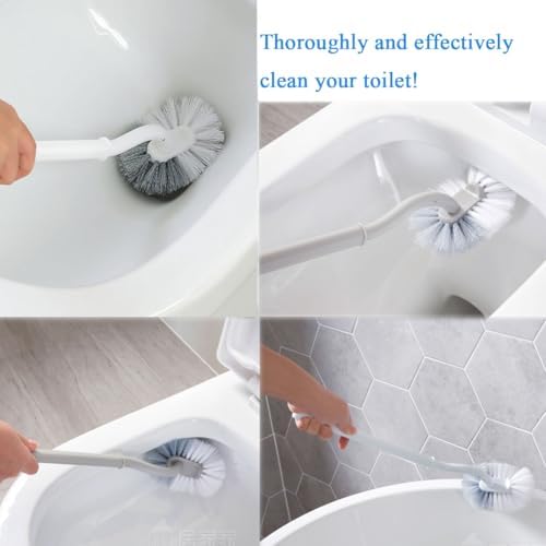 Ryhiac 2 Pack Curved Toilet Bowl Brush Without Holder 1