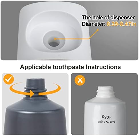 iHave Toothbrush Holder with Dispenser - Easy Mount Sturdy and Stylish