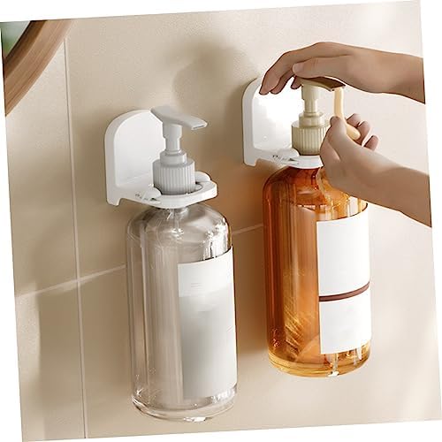 BEBEMOKO 2pcs Wall-Mounted Shampoo Holder for Space-Saving Storage