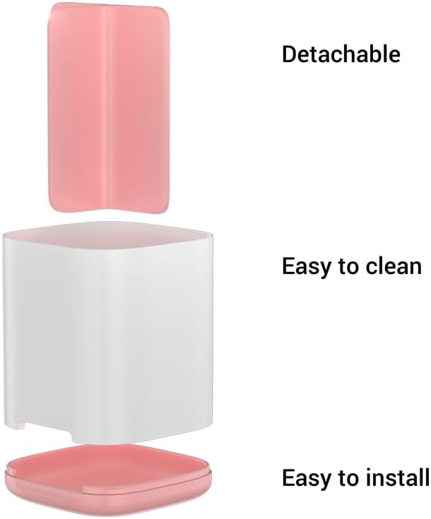 CUEPAINT 3-Slot Toothbrush Holder with Anti-Slip Base