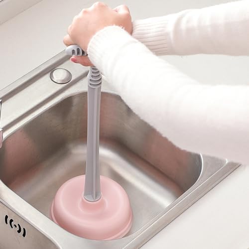 Miriam Song Toilet Plunger with Strong Suction and Durable Design Pink