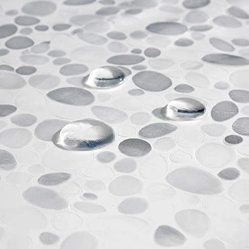 AooHome 72x60 Inch 3D Stone Shower Curtain with Bottom Magnets