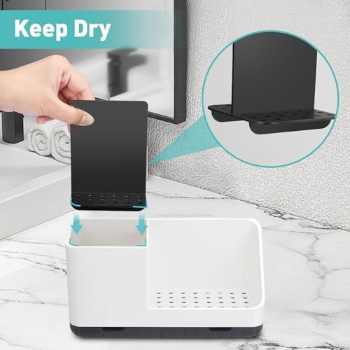 PARKMANI Bathroom Counter Organizer with Detachable Holders