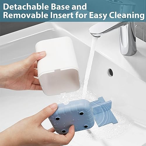 Boperzi Toothbrush Razor Holder with Drainage - Blue