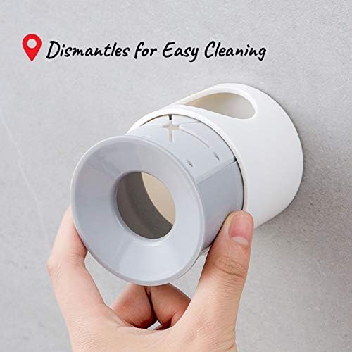 LaLand Electric Toothbrush Holder Wall Mounted 2-Pack Grey