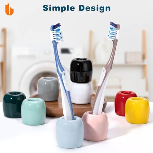 Urbanstrive Ceramic Toothbrush Holders 2 Pack White