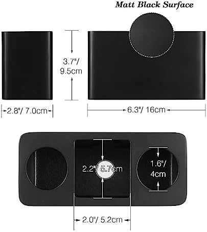 Luxspire Toothbrush Holder - Black 3 Slots