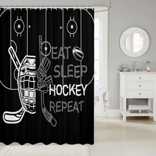 Feelyou Kids Hockey Shower Curtain 72x72 Set