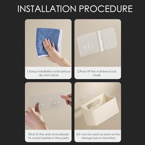 Wall Mounted Storage Organizer for Bathroom and Kitchen