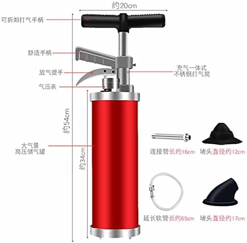 Toilet Plunger with Air Blaster for Quick Clog Removal