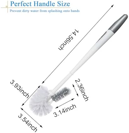 2 Pack Toilet Bowl Brush Without Holder for Deep Cleaning