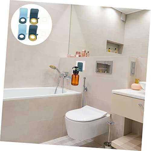 Ciieeo 4Pc Wall Shampoo Holder No Drill Adhesive Rack