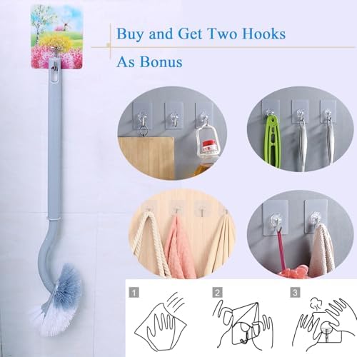 Ryhiac 2 Pack Curved Toilet Bowl Brush Without Holder 1