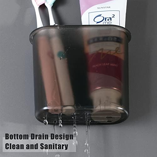 Self Adhesive Wall Mounted Toothbrush Holder for Bathroom