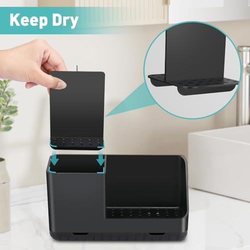 PARKMANI Toothbrush Holder with Drainage and Storage