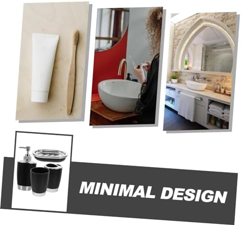 BRIGHTFUFU Pcs Set Toothbrush Holder Cups Bath Accessories Bundle Lotion Dispenser