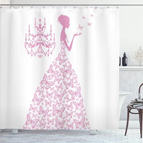 Ambesonne Love Shower Curtain Set 69 W x 70 L
