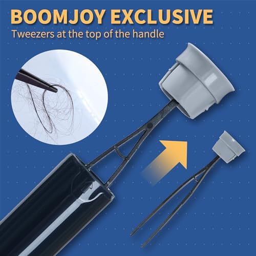 BOOMJOY Toilet Brush Set 2 Pack Silicone Tweezers for Bathroom Cleaning