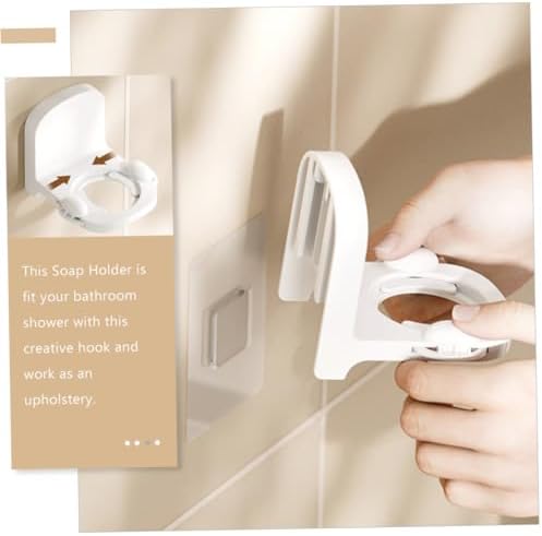 BEBEMOKO 2pcs Wall-Mounted Shampoo Holder for Space-Saving Storage