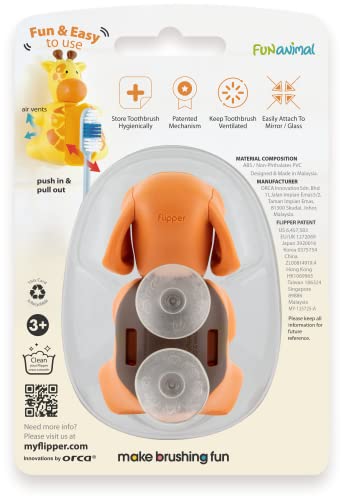 Flipper Fun Animal Toothbrush Cover Holder