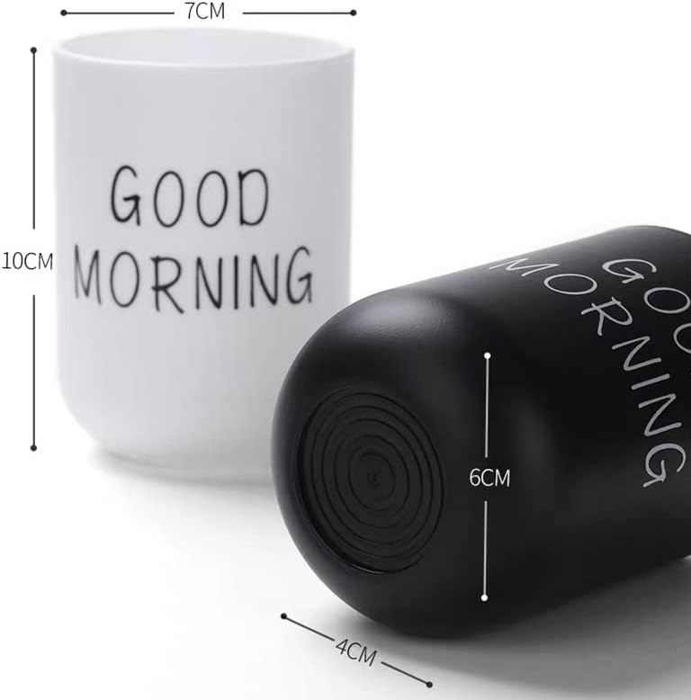 JinRu BaoHua 2pcs Toothbrush Holder Cups
