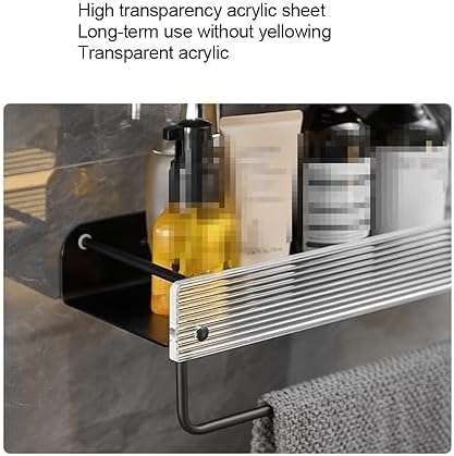 BAHELS Wall Mounted Aluminum Shower Rack 30cm 1