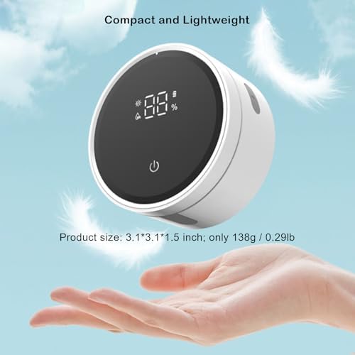 ZEZHOU Toothbrush Cleaner Dryer for Bathroom - Auto Sensor LED Display