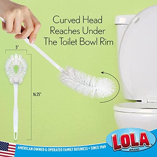 Lola Products Toilet Bowl Brush with Curved Head