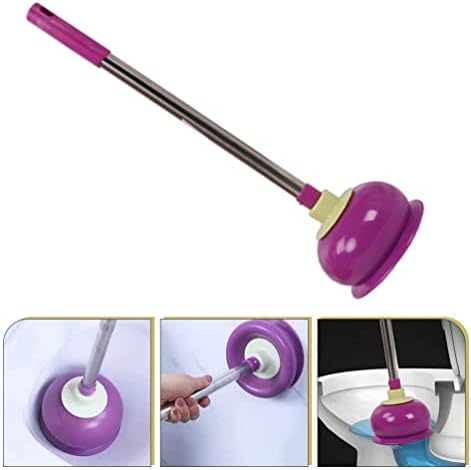 Angoily Purple Toilet Plunger with Handle