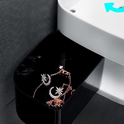 BAHELS Shower Caddy Corner Shelf Black and White