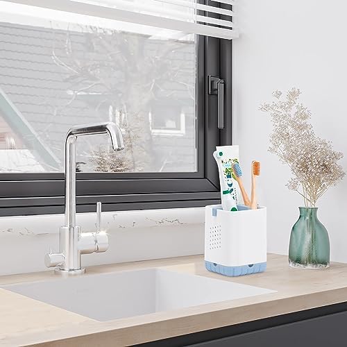 Boperzi Toothbrush Razor Holder with Drainage - Blue