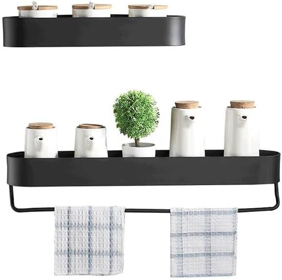 BAHELS Shower Caddy Black Wall Shelf