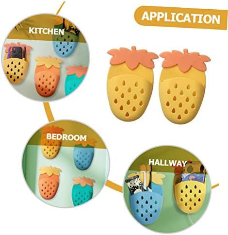 Happyyami 2Pcs Wall Shower Holder Organizer