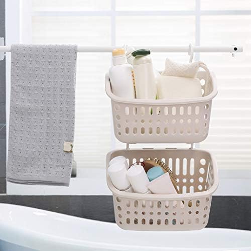 Durable Plastic Wall Mount Storage Basket for Home Kitchen Bathroom