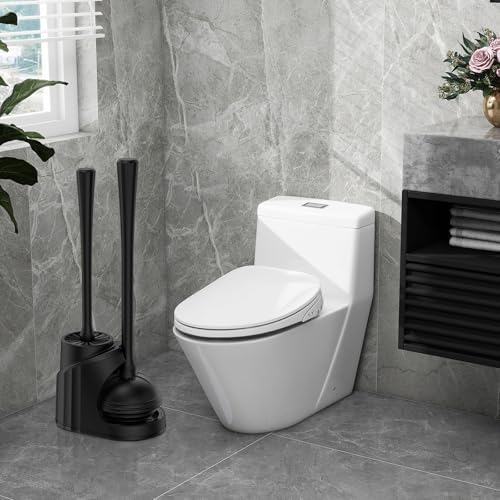 Lanburch 2 in 1 Toilet Brush and Plunger Set