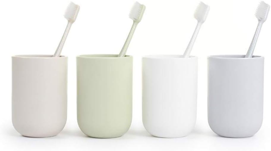 UVIVIU Toothbrush Cup with Arc Design 350ml