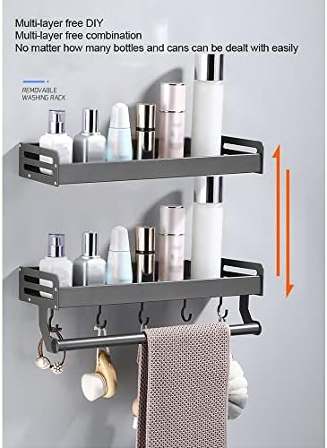 BAHELS Shower Caddy Aluminum Wall Mounted Organizer