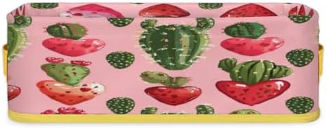 Cactus Valentines Day Toilet Paper Basket for Bathroom Storage