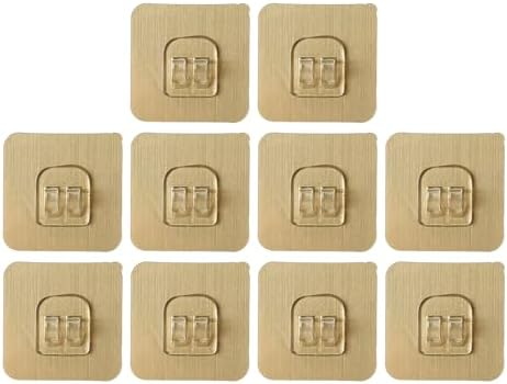 10 Pack No-Drill Shower Caddy Adhesive Hooks
