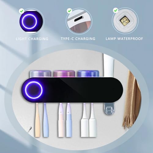 LALFENNB Smart Toothbrush Holder with Dispenser