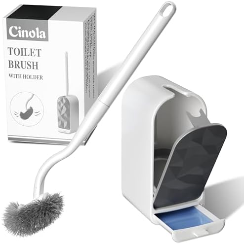 Cinola Toilet Brush and Wall Holder Set