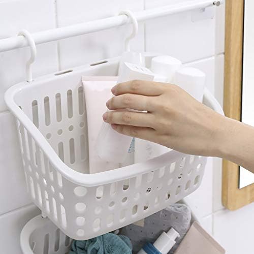 Durable Plastic Wall Mount Storage Basket for Home Kitchen Bathroom