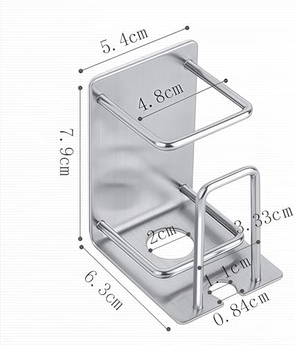 HANZE 2 Pack Wall Mounted Toothbrush Holder