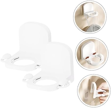 BEBEMOKO 2pcs Wall-Mounted Shampoo Holder for Space-Saving Storage